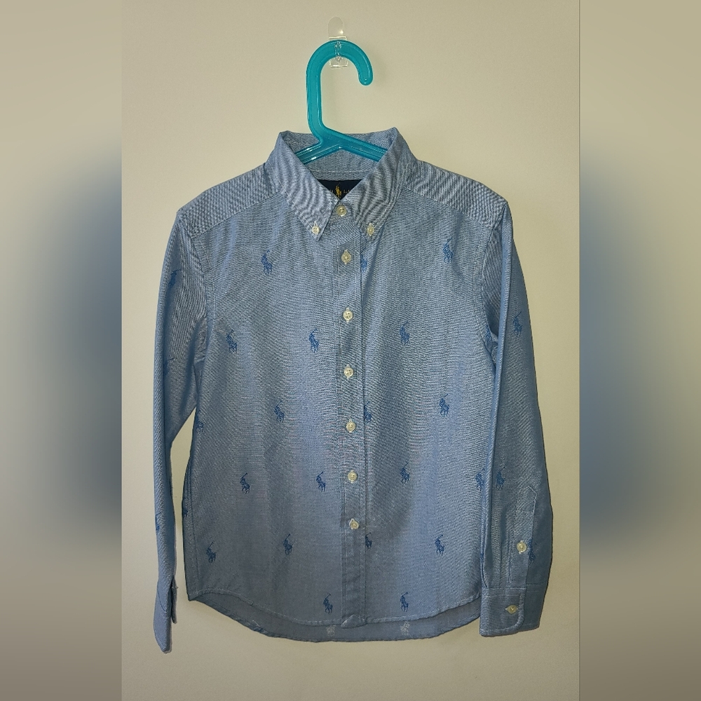 NWT Ralph Lauren button down shirt , size 8